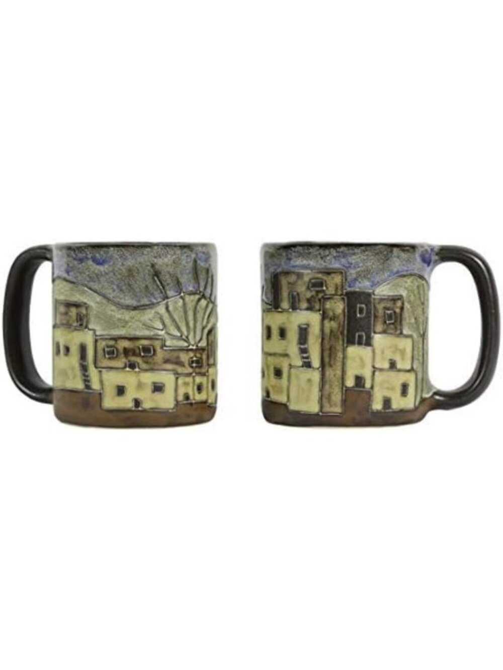 Handcrafted Pueblo Mug - 16 oz Ceramic Coffee Cup, Unique Artisan Design